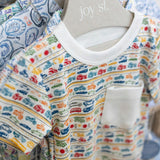 Cars & Trucks Kid's Pocket Tee Shirt