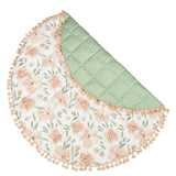 Parker Pink Floral Cotton Quilted Baby Play Mat