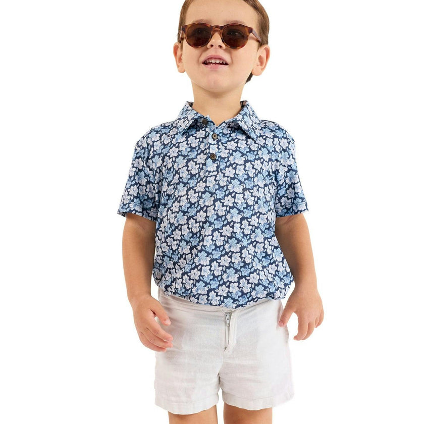 The Azaleas - Navy Boys Golf Polo