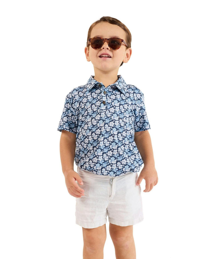 The Azaleas - Navy Boys Golf Polo