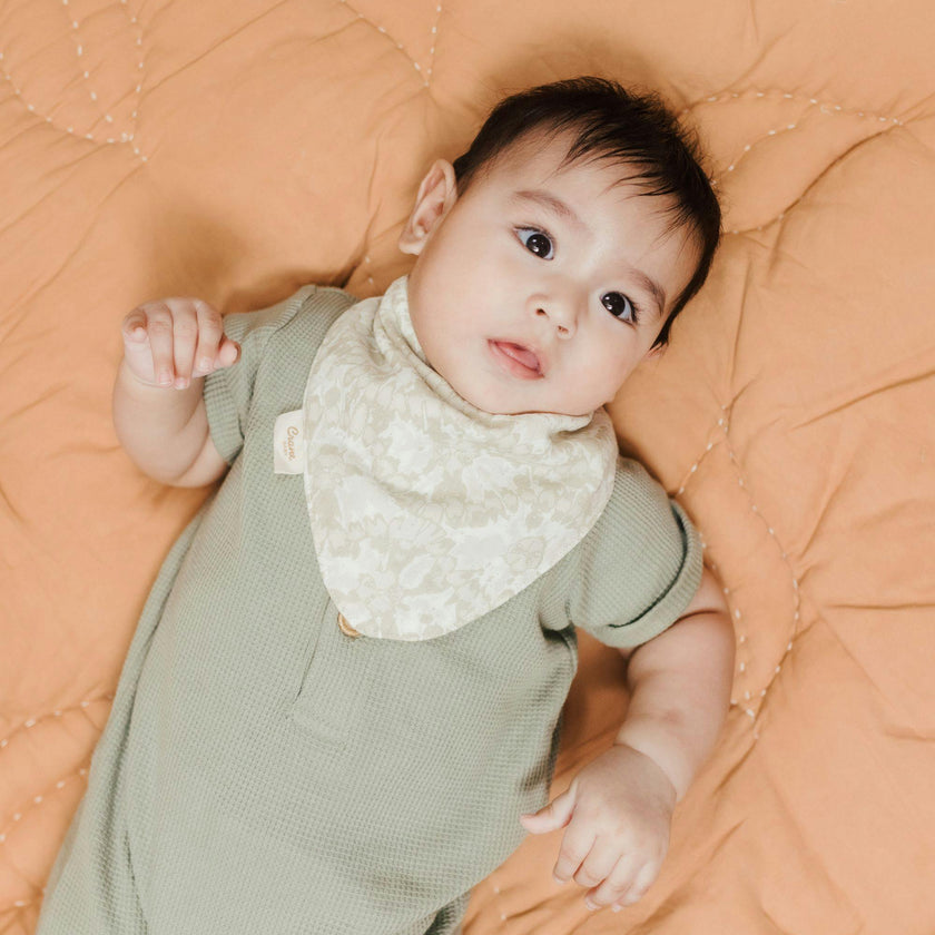 Willow Leaf Cotton Bandana Baby Bib (3 Pack)