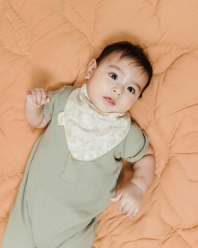 Willow Leaf Cotton Bandana Baby Bib (3 Pack)