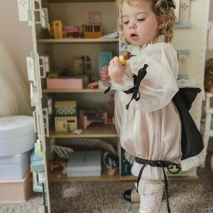 Coco-Caramel Tulle Romper