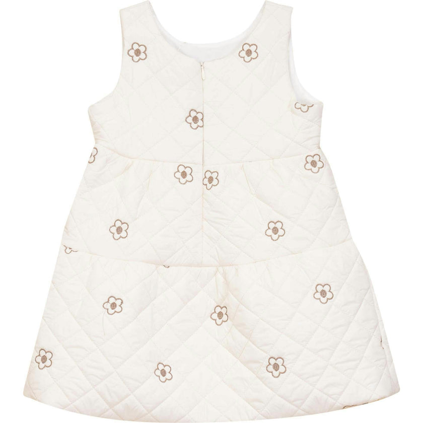 Quilted Printed Jumper Cream