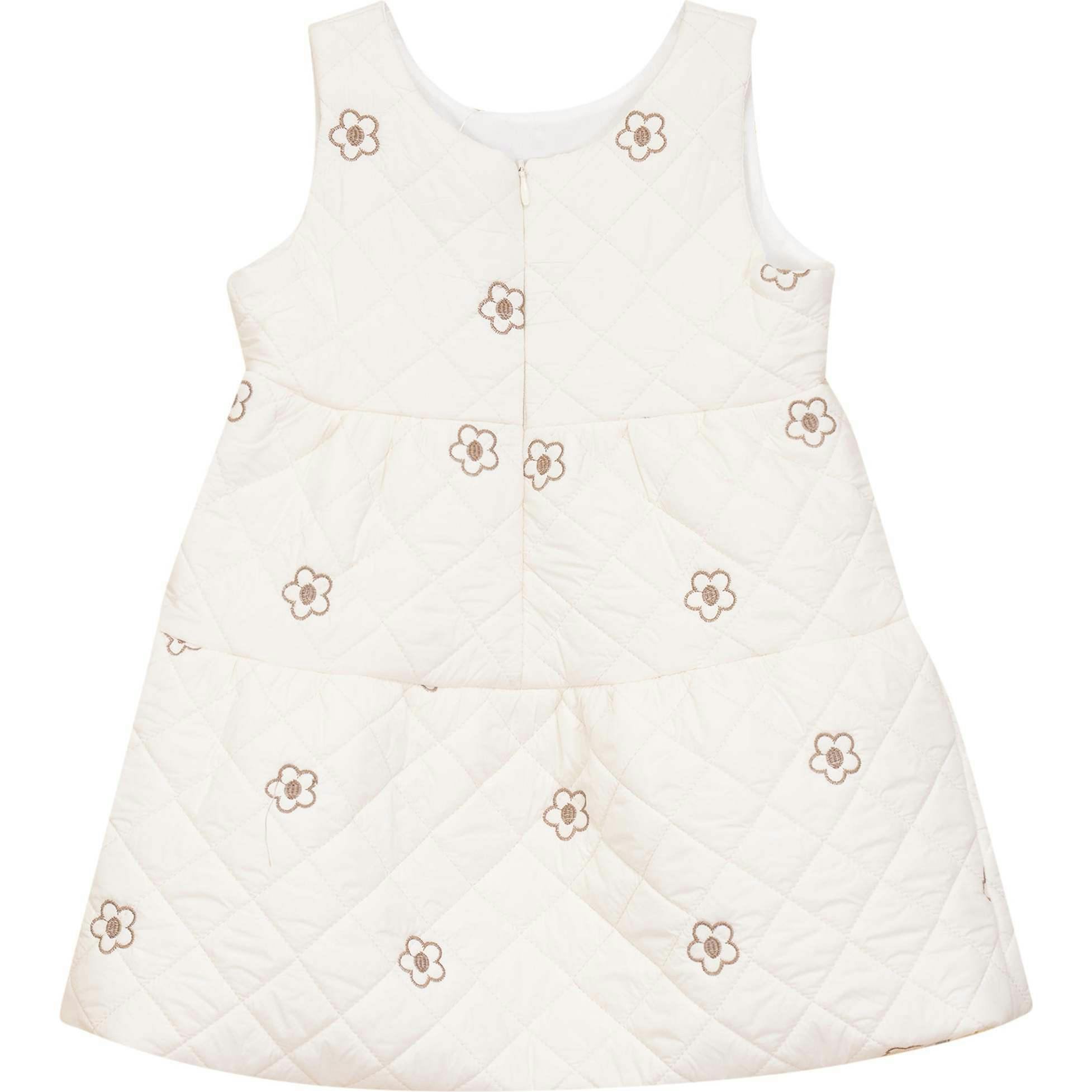 Quilted Printed Jumper Cream