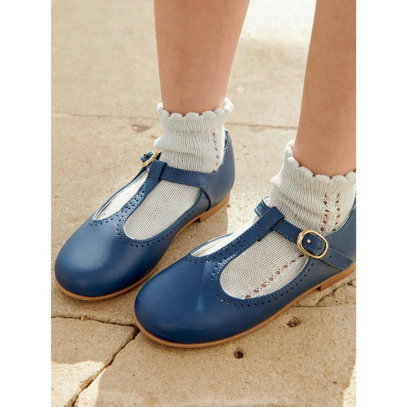 Leather Girl T-Bar Shoes