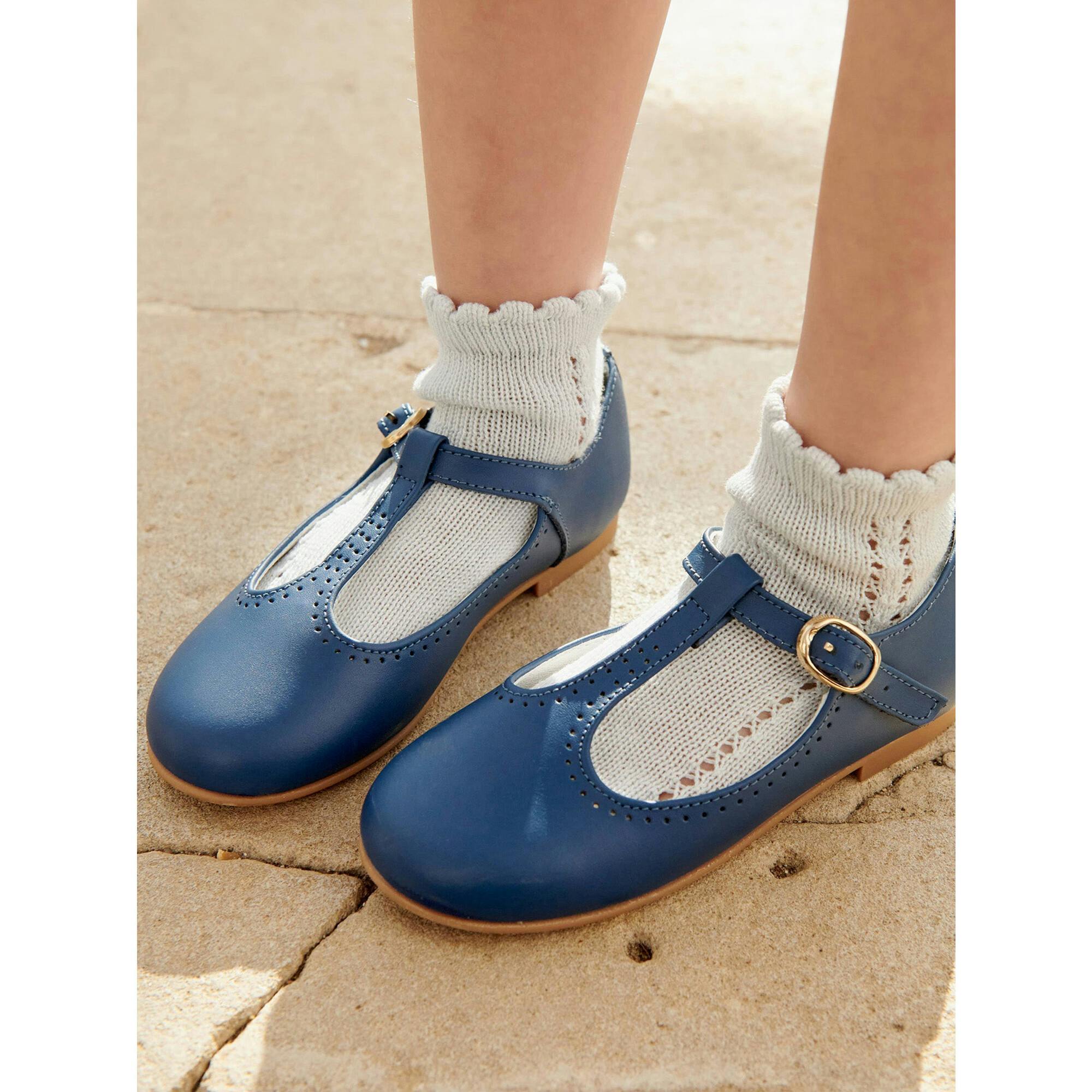 Leather Girl T-Bar Shoes
