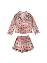 Evil Eye Silk Long Sleeve Shirt & Short Set