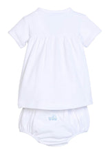 Pinpoint Layette Knit Set - Train