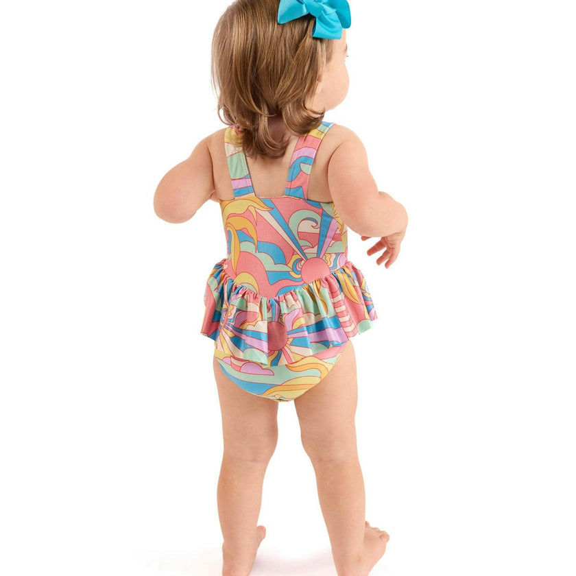 The Paradiso - Girls Ruffle One Piece with Tutu UPF 50+