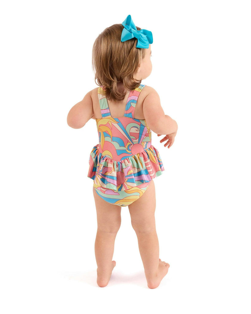 The Paradiso - Girls Ruffle One Piece with Tutu UPF 50+