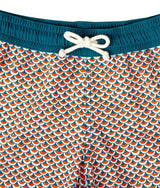 Swimshort Tommaso - Scales Pint Cinnamon Teal