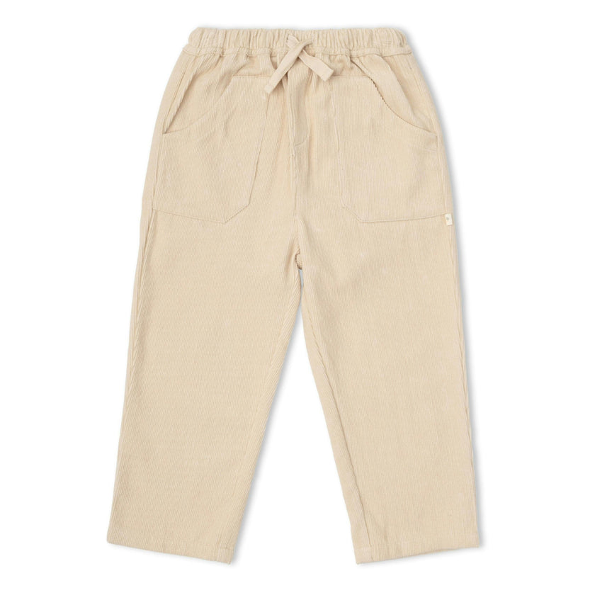 Organic Corduroy Pants - Oat
