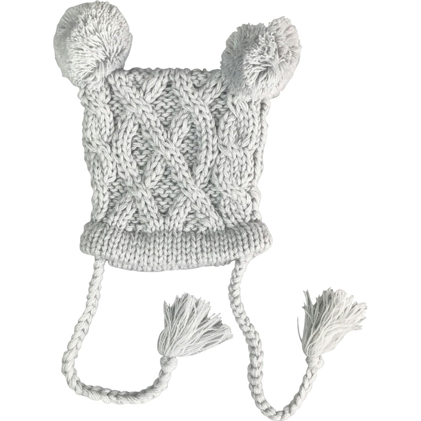 Quinn Cable Pom Pom Knit Hat