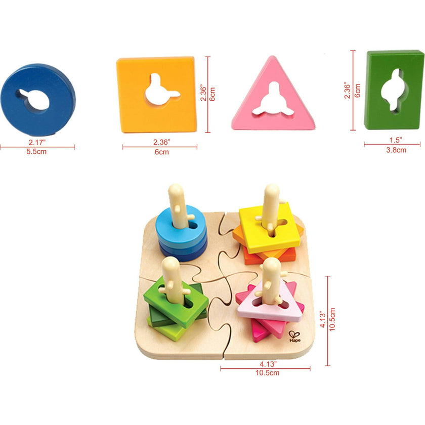 Creative Wooden Peg Puzzle
