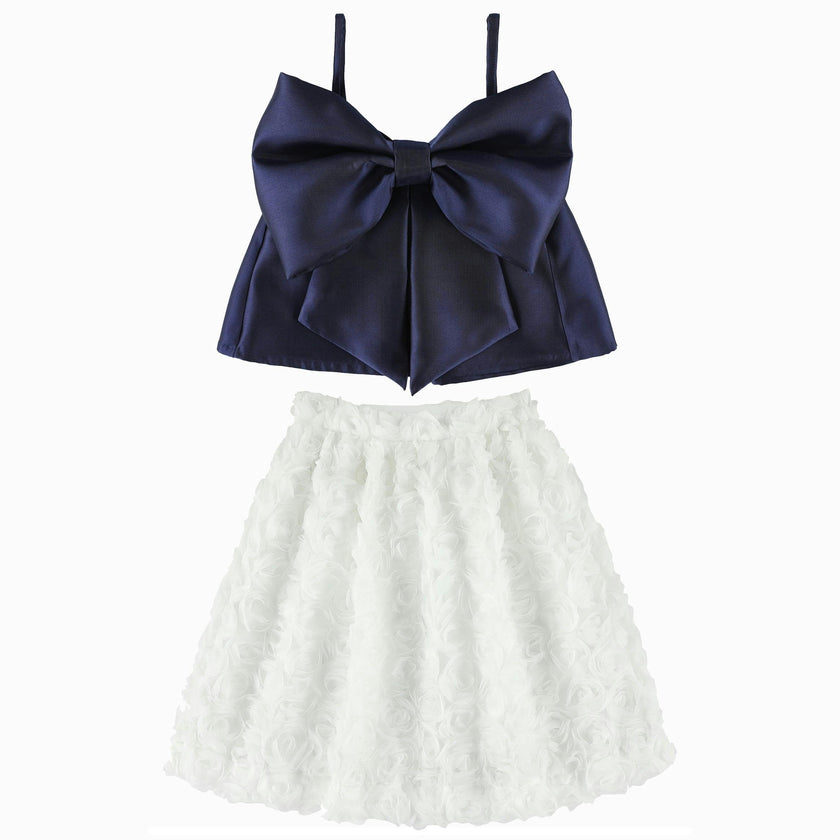 CAROLINE BOSMANS Big Bow Gloss Top