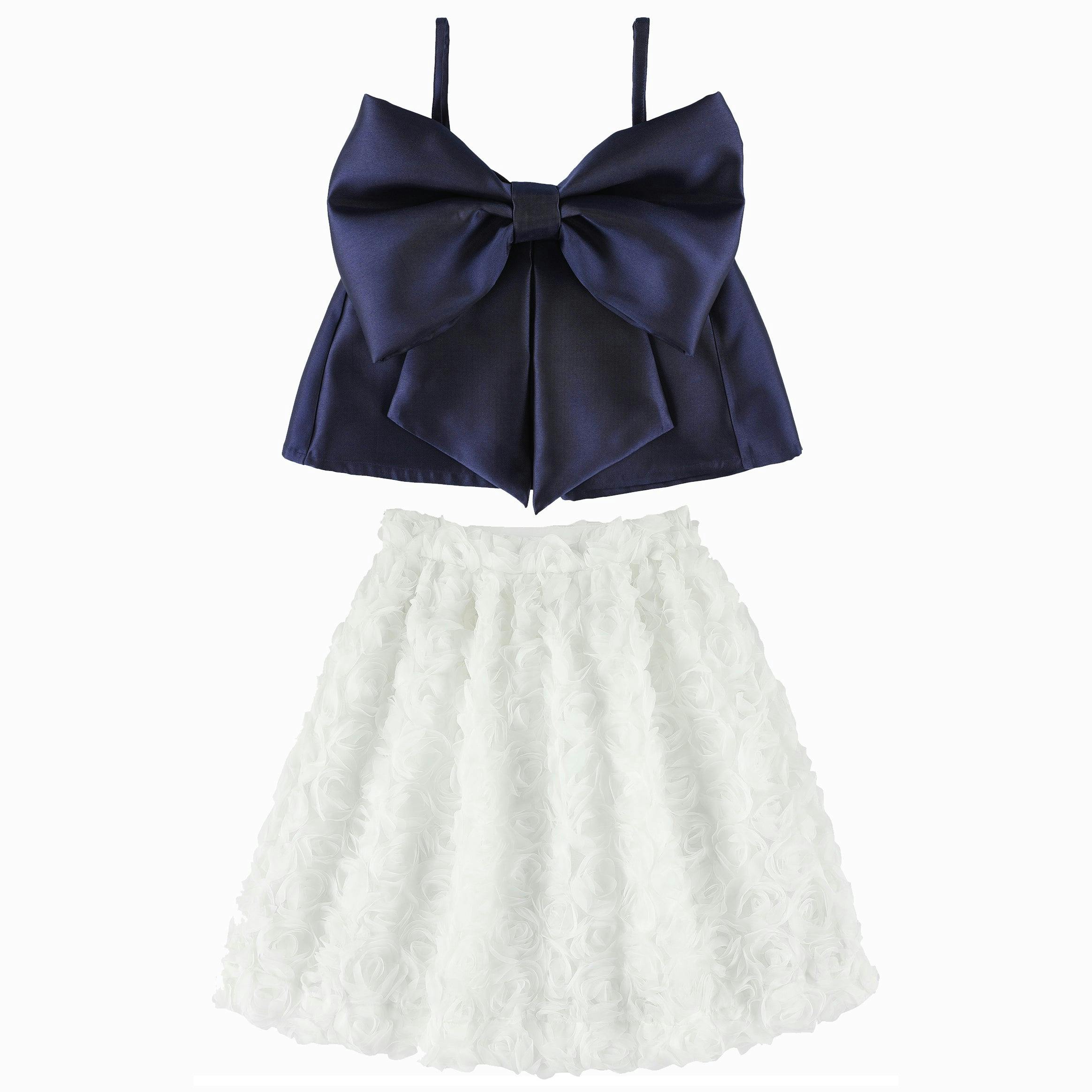 CAROLINE BOSMANS Big Bow Gloss Top