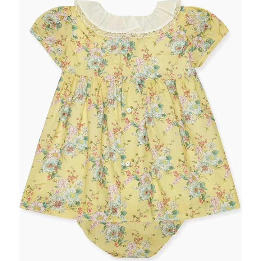 Yellow Floral Willow Baby Girl Set
