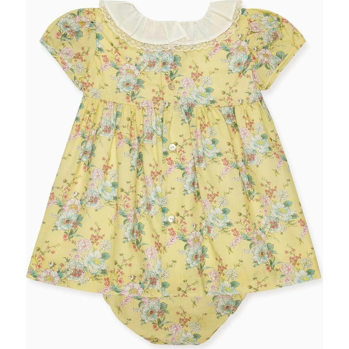 Yellow Floral Willow Baby Girl Set