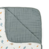 Original Organic Cotton Muslin Quilt - Little Dino