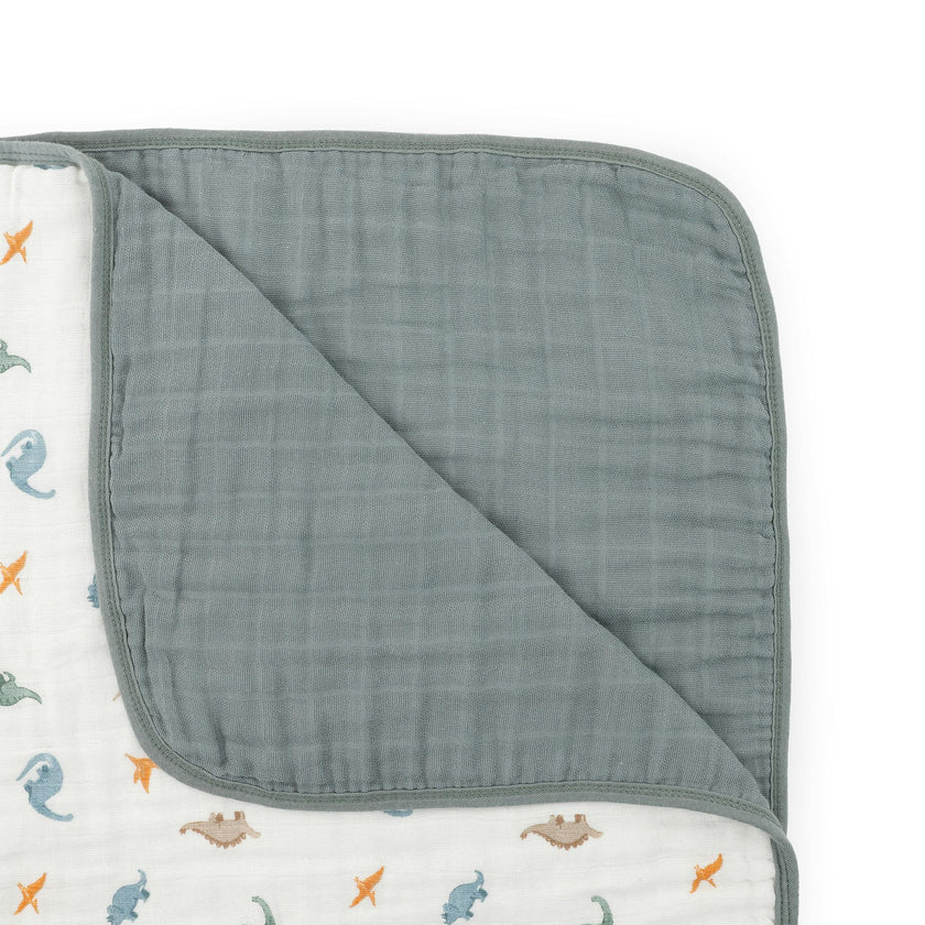 Original Organic Cotton Muslin Quilt - Little Dino