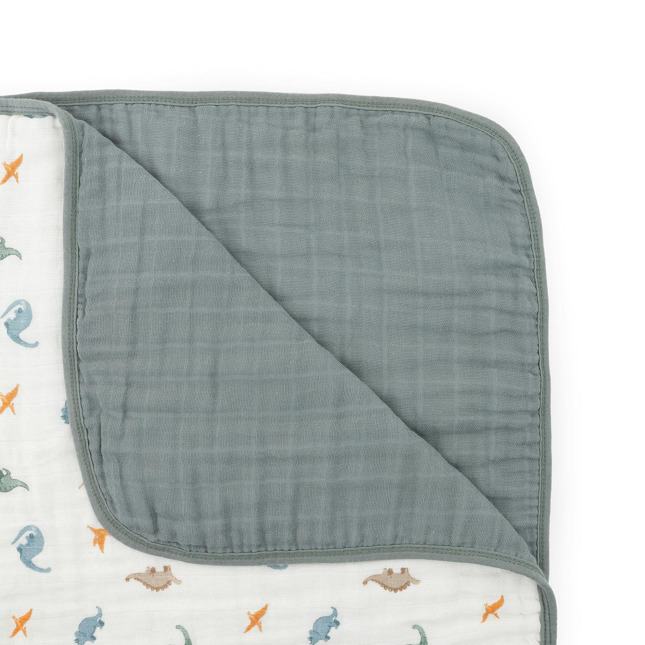 Original Organic Cotton Muslin Quilt - Little Dino