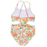 Hawaiian Luau Sustainable Cut Out Swimsuit