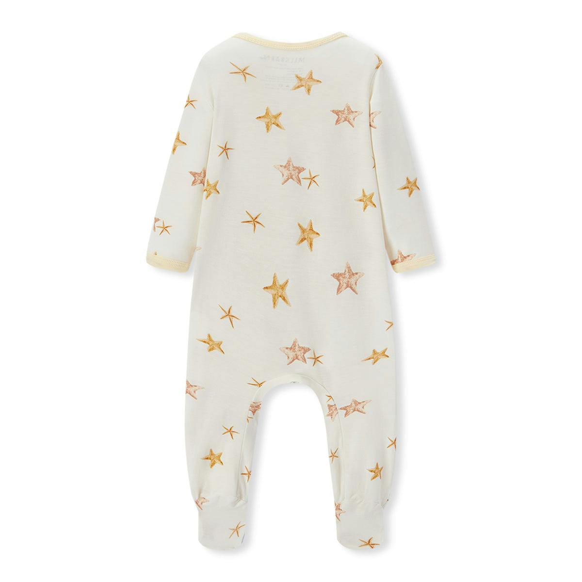 Starfish Dreams Luxe Stretch Zipper Footed Romper
