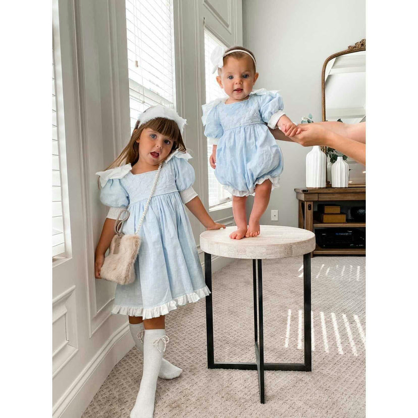Charlotte Baby Blue Romper