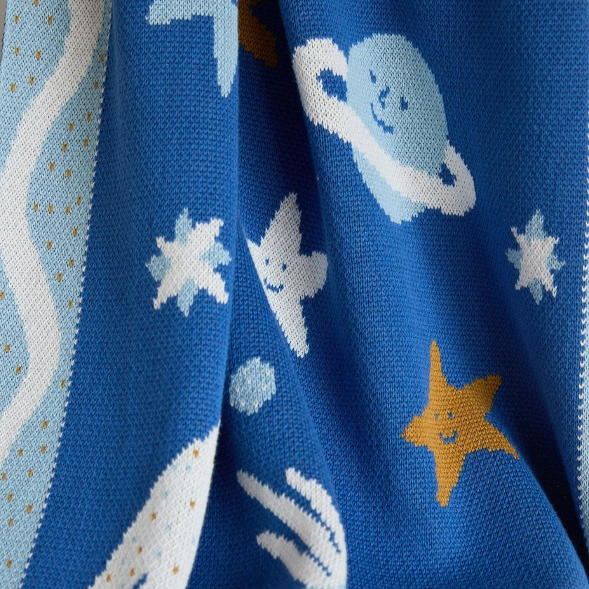 Night Sky Knit Midi Blanket