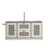 Macedon Breakfast Bar – Modern Play Island with Stools Included