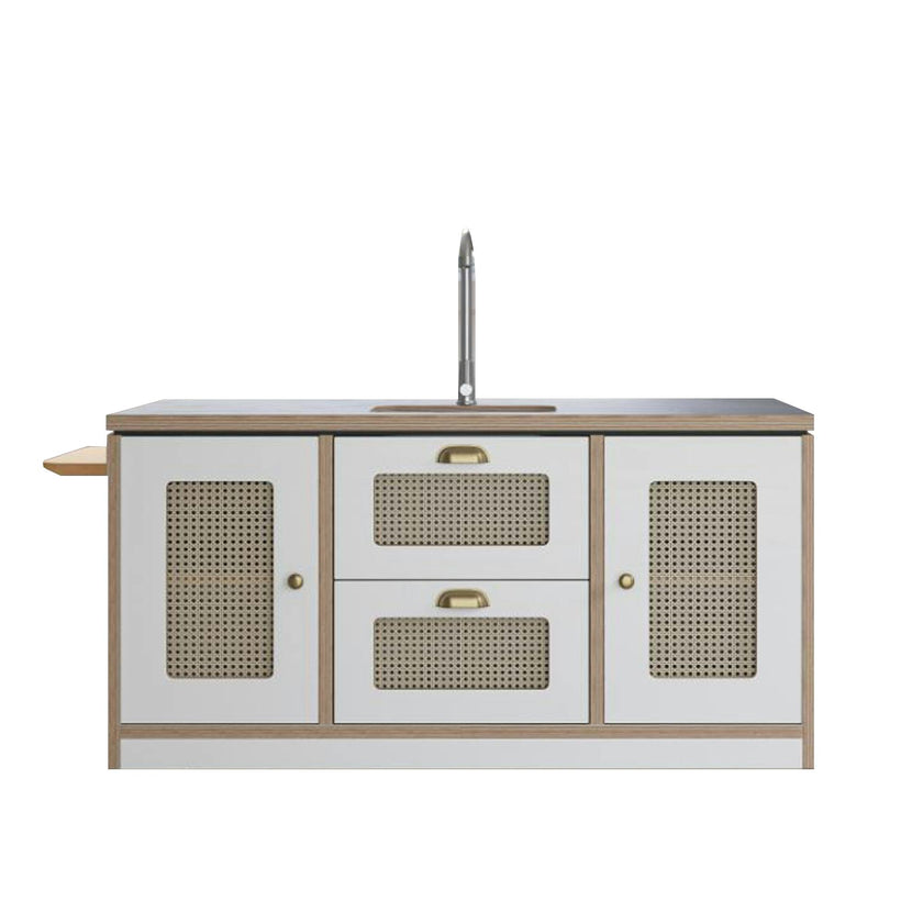 Macedon Breakfast Bar – Modern Play Island with Stools Included