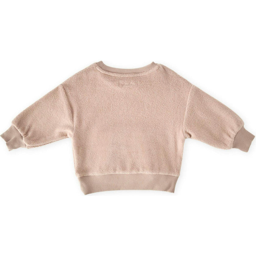 Teddy Fleece Dropped Shoulder Sweatshirt