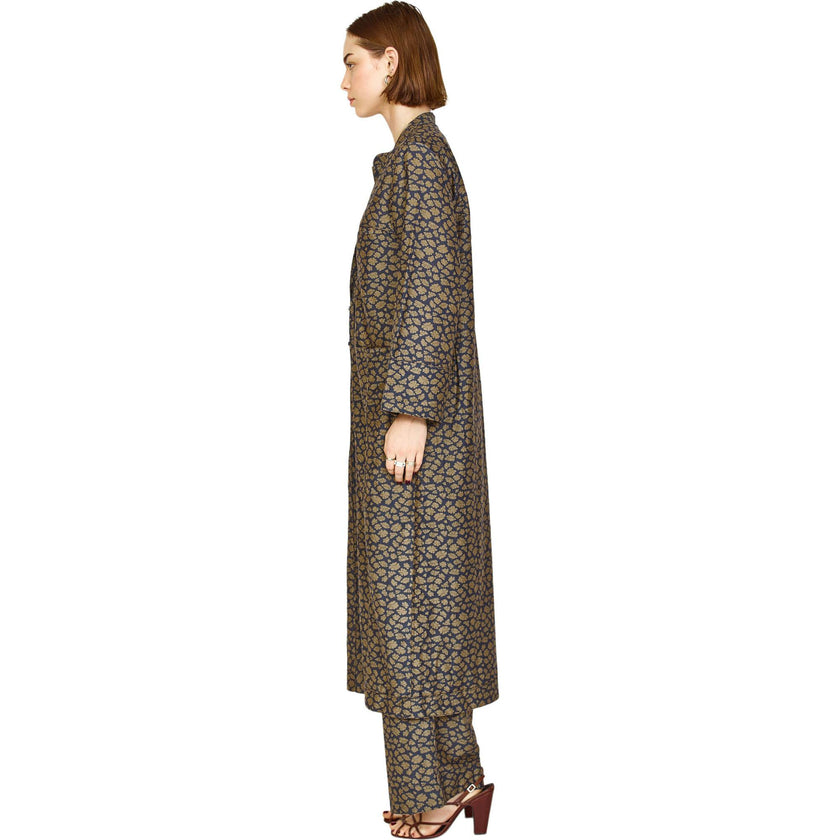 Malmo Dress in Navy Lilypad