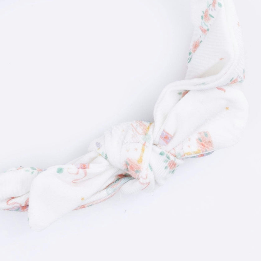 Carousel with Bows - Kimono Gown & Knot Headband