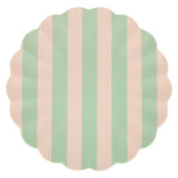 Stripy Reusable Bamboo Large Plates