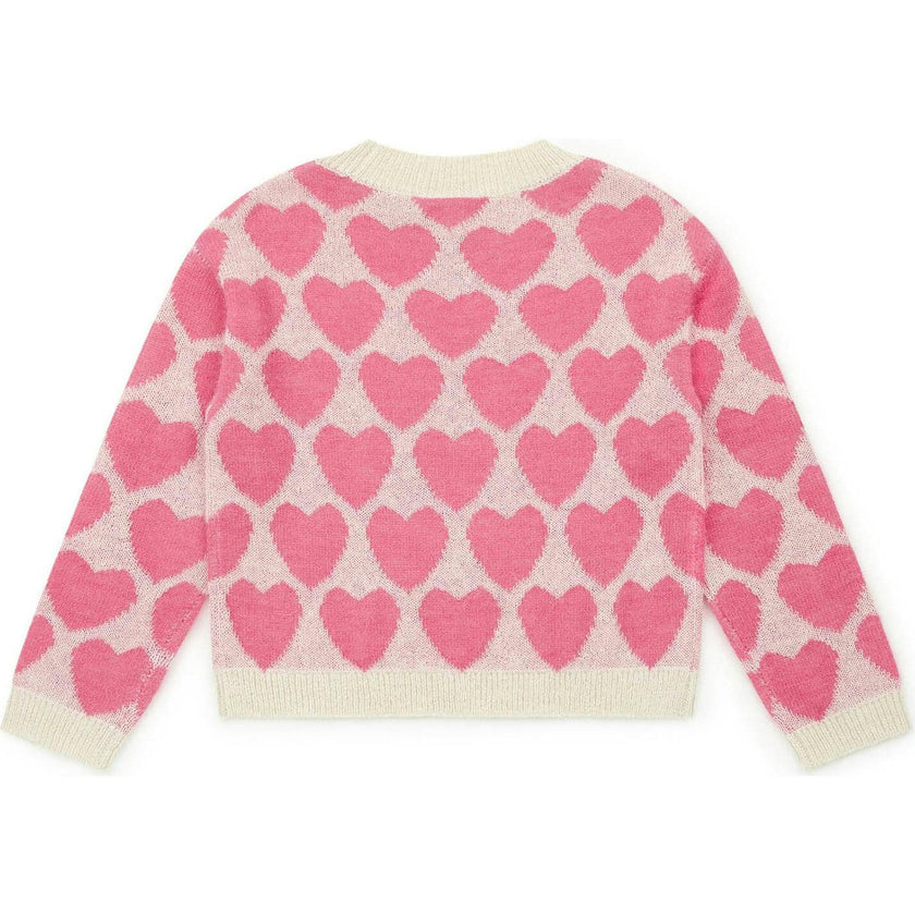 BONTON Lovely Hearts Sweater - Ecru Bonton