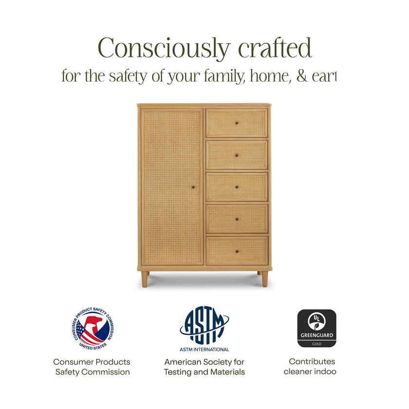 Namesake Marin with Cane Assembled Chifforobe