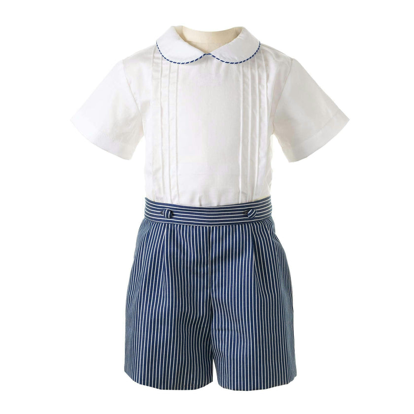 Stripe Romper Short Set
