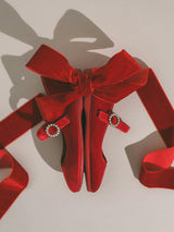 Classic Velvet Mary Janes