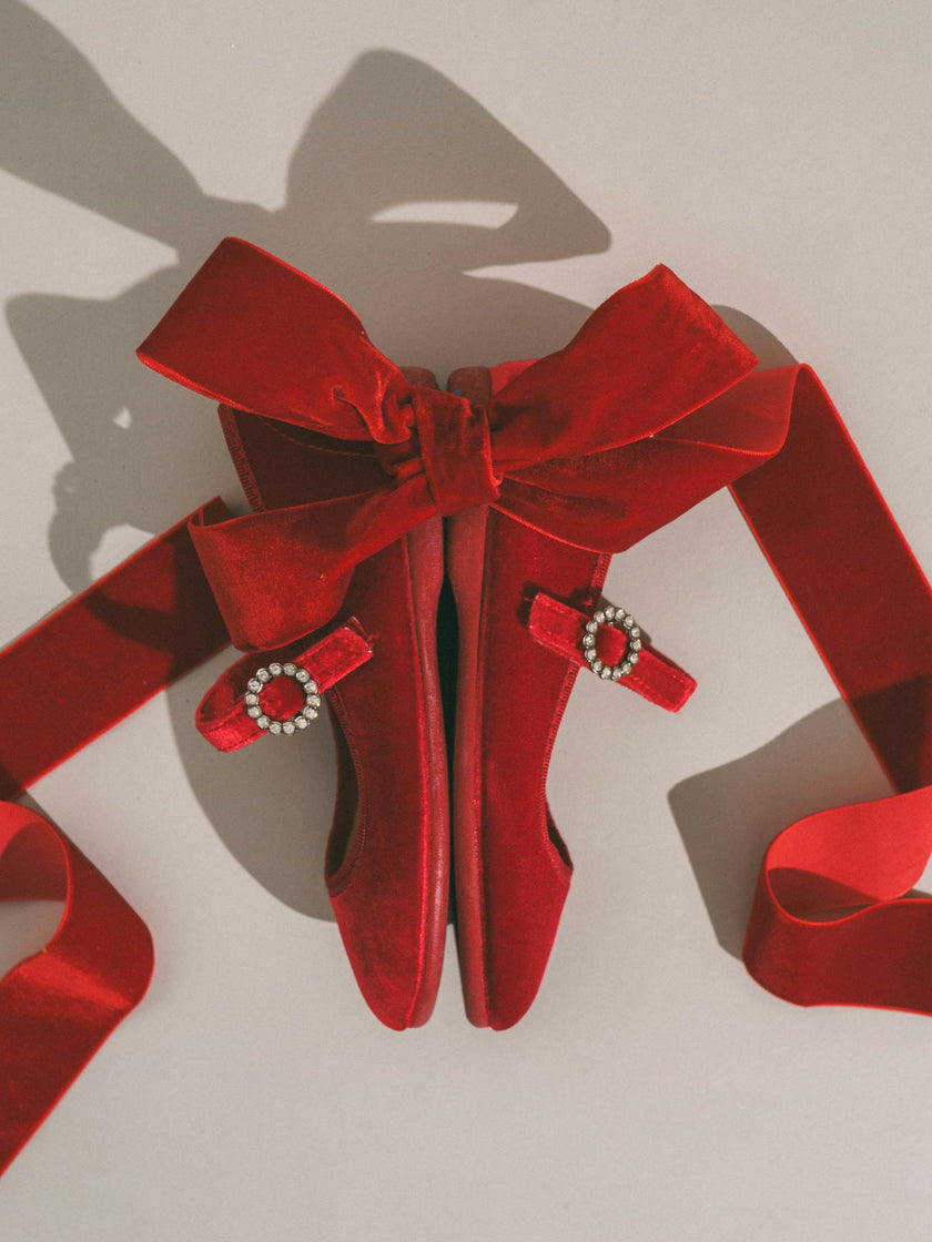Classic Velvet Mary Janes