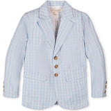 Organic Classic Seersucker Suit Jacket, Blue