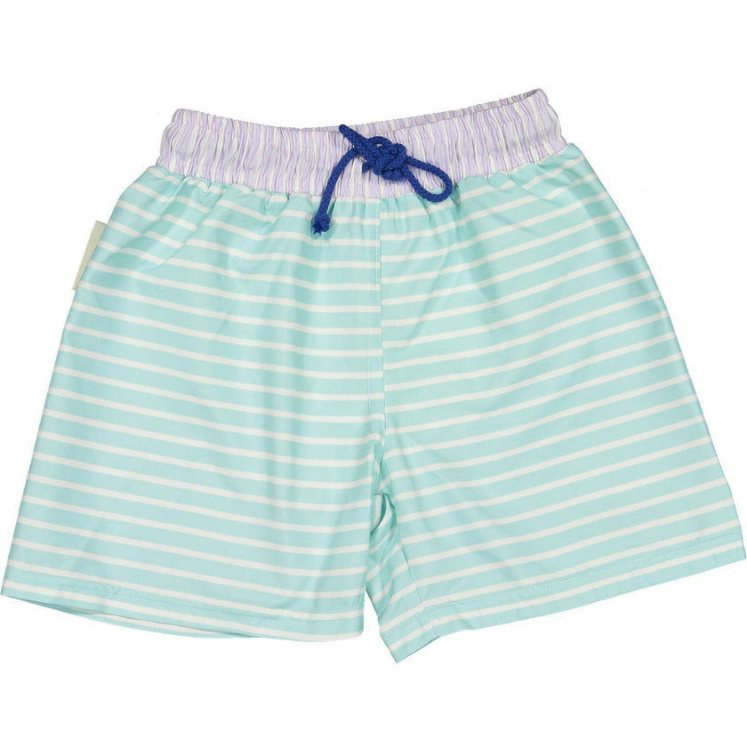 Pastel stripes classic swim shorts
