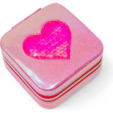 Girl's Sparking Sequin Heart Jewelry Box