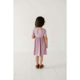Short Sleeve Henley Dress Thistle