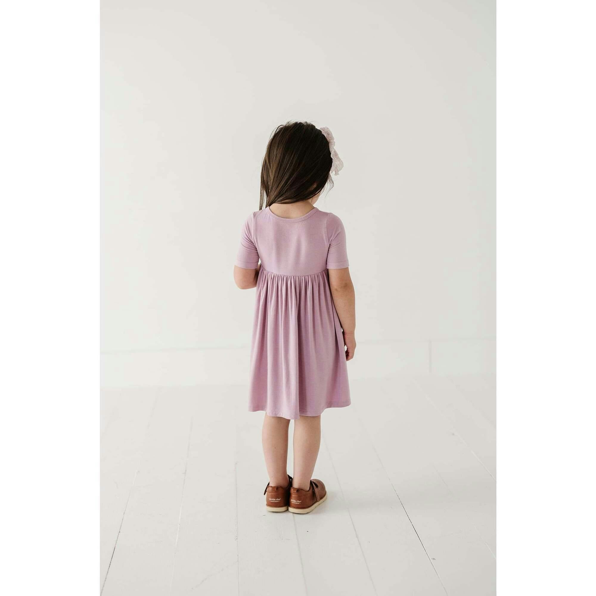 Short Sleeve Henley Dress Thistle
