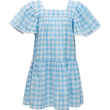 Cornflower Gingham Beach Dress