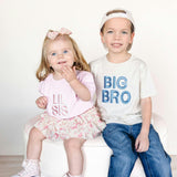 Big Bro Embroidered Patch Short Sleeve T-Shirt - Natural Heather
