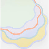 Wavy Round Paper Placemats