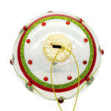 Kurt Adler 80MM Glass White, Red & Green Holly Berry Ball Ornaments, 6-Piece Box